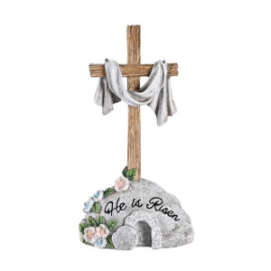He is Risen Tabletop Cross