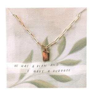 Hope + Future Mini Tag Necklace