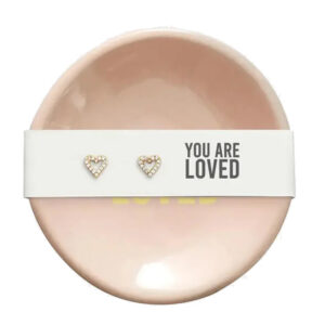 Love Ceramic Dish and Earrings